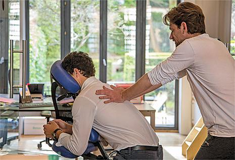 massage assis en entreprise