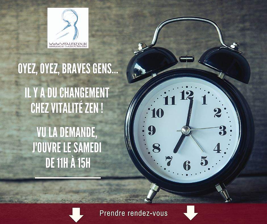 Vu la demande, j’ouvre le samedi de 11h à 15h