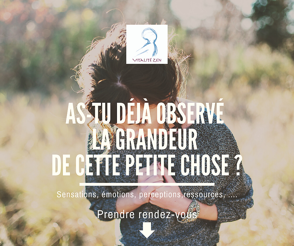 As-tu déjà observé la grandeur de cette petite chose ?