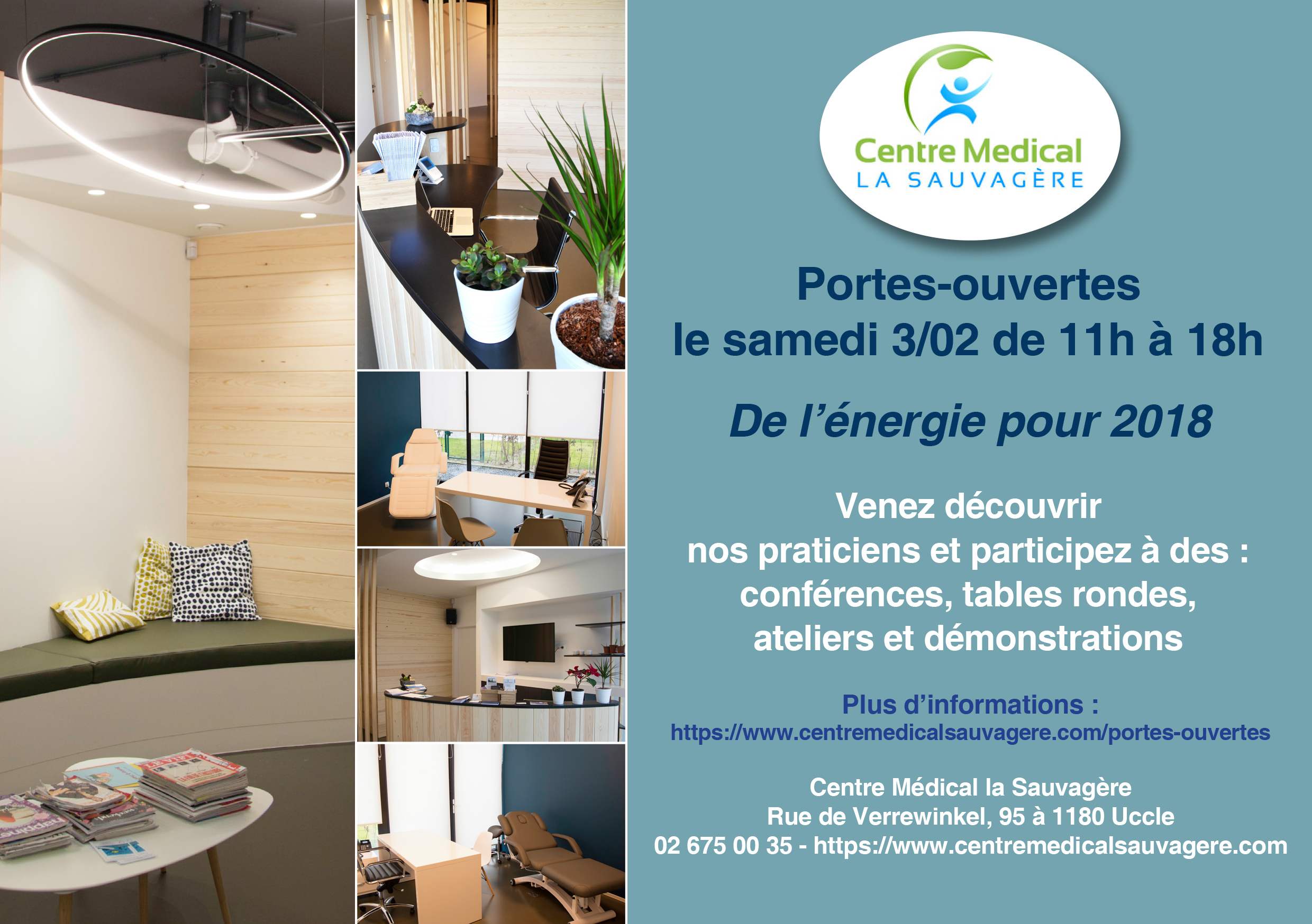 Portes ouvertes “de l’énergie pour 2018” - Centre Médical la Sauvagère