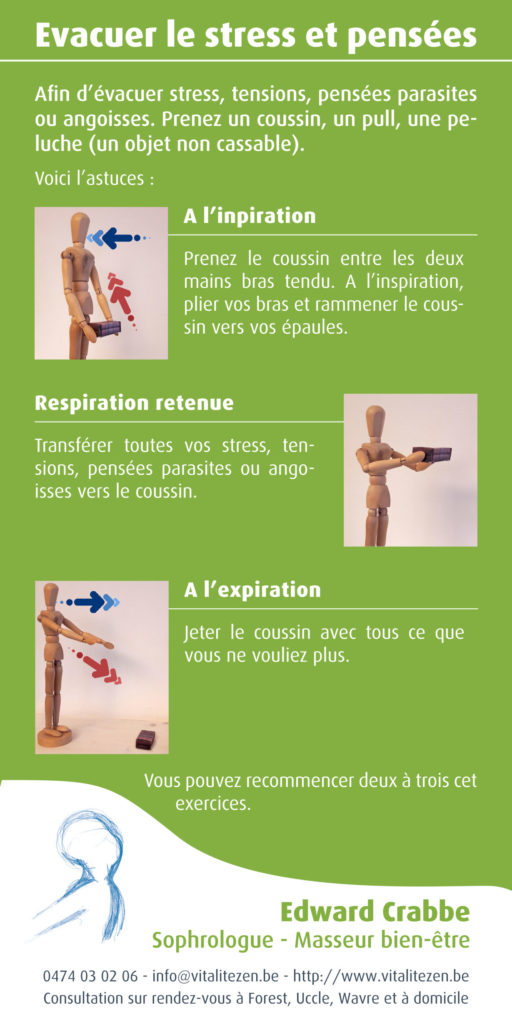 Evacuer le stress et pensées parasites ou angoisses