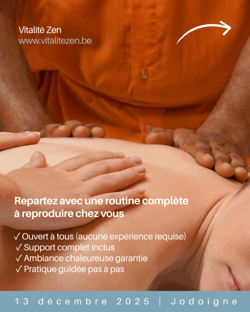 Repartez avec une routine complète
à reproduire chez vous ✓ Ouvert à tous (aucune expérience requise)
✓ Support complet inclus
✓ Ambiance chaleureuse garantie
✓ Pratique guidée pas à pas